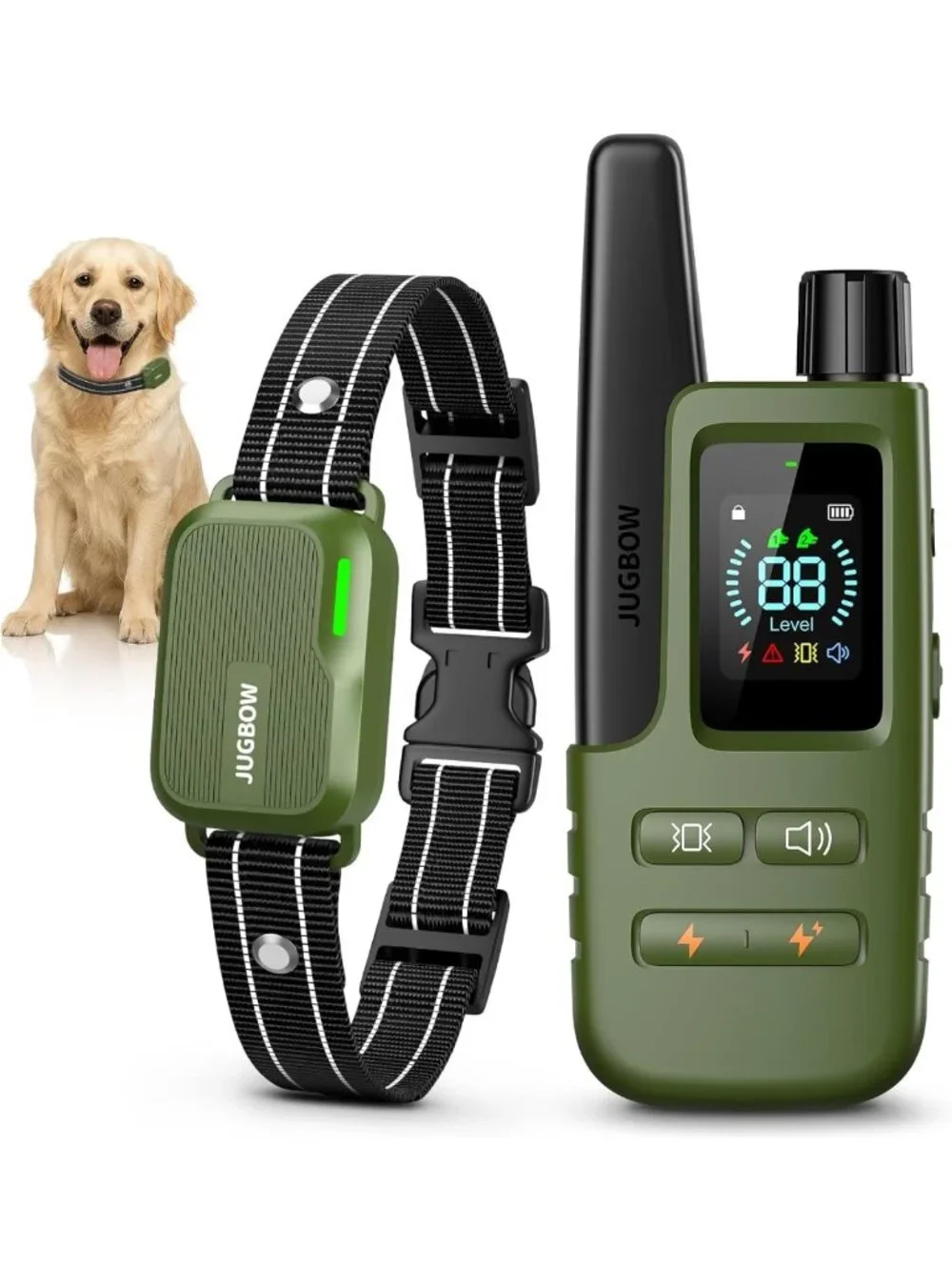 4500FT Waterproof Dog Training Collar with Remote, 4 Modes, Rechargeable eCollar